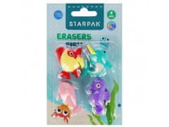 STARPAK 4x Radirka, ribe 3D 