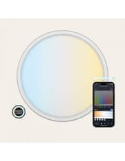 Ksix DUO stropna svetilka SmartLED, 42 cm, 24 W, 2.450 lumnov, RGB-CCT, WiFi