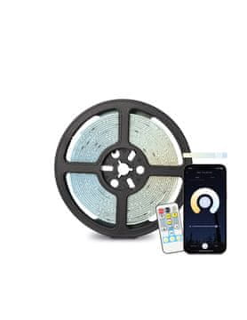 Ksix SmartLED trak 5 metrov, obrezovanje, 1000 lumnov, CCT bela, daljinsko