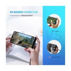 Ugreen US255 KOTNI (1) USB-C KABEL 2M SIVA