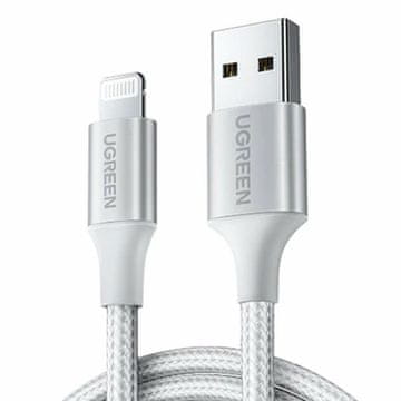 Ugreen US199 Kabel lightning v USB-A 1.5m, siv