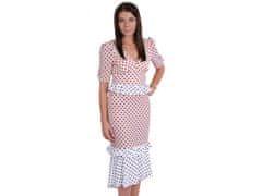 sarcia.eu Roza in bela midi obleka z grahi FOREVER UNIQUE XXL