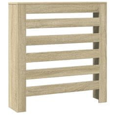 Vidaxl Pokrov za radiator sonoma hrast 78x20x82 cm inženirski les