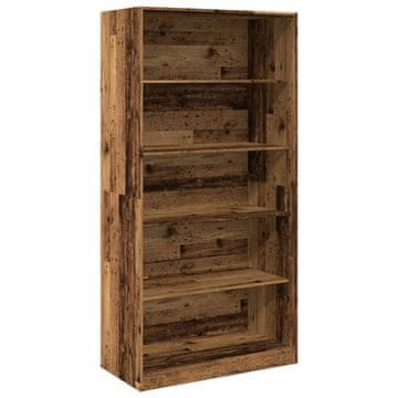 Vidaxl Garderobna omara starinski les 100x50x200 cm inženirski les