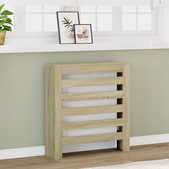 shumee Pokrov za radiator sonoma hrast 78x20x82 cm inženirski les