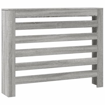 Vidaxl Pokrov za radiator siv sonoma 104x20x82 cm inženirski les