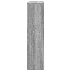 Vidaxl Pokrov za radiator siv sonoma 104x20x82 cm inženirski les