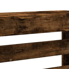 Vidaxl Pokrov za radiator dimljen hrast 175x20x82 cm inženirski les