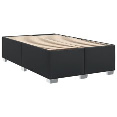 Vidaxl Box spring postelja z vzmetnico črn 120x200 cm blago