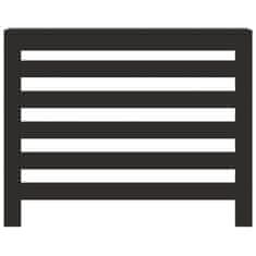Vidaxl Pokrov za radiator črn 104x20x82 cm inženirski les