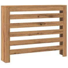 Vidaxl Pokrov za radiator hrast 104x20x82 cm inženirski les