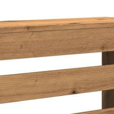 Vidaxl Pokrov za radiator hrast 104x20x82 cm inženirski les