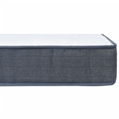 Vidaxl Box spring vzmetnica 190x90x20 cm srednje mehka blago