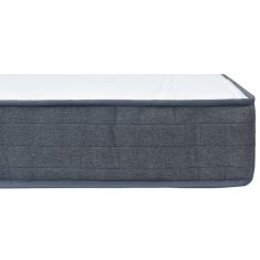 Vidaxl Box spring vzmetnica 200x70x20 cm srednje mehka blago