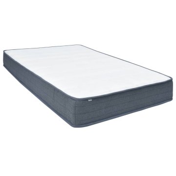 Vidaxl Box spring vzmetnica 140x190x20 cm srednje mehka blago
