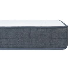 Vidaxl Box spring vzmetnica 160x80x20 cm srednje mehka blago