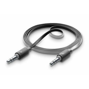 CellularLine Audio kabel - aux-aux, 2m, črn