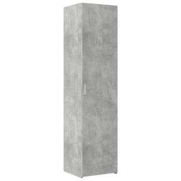 Vidaxl Visoka omara betonsko siva 45x42,5x185 cm inženirski les