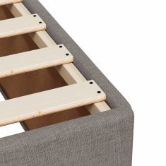 Vidaxl Box spring postelja z vzmetnico taupe 90x200 cm blago
