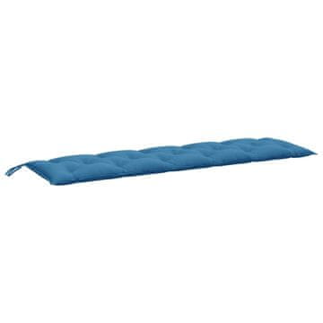 Vidaxl Blazina za vrtno klop melanž modra 180x50x7 cm blago