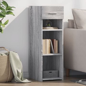 Vidaxl vidaXL Omarica, siva sonoma hrast 30x42,5x93 cm, material na osnovi lesa
