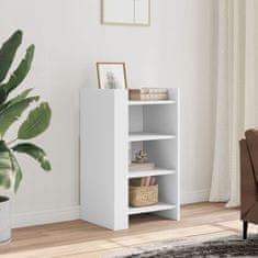 Vidaxl Komoda bela 45x35x75 cm inženirski les