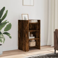 Vidaxl Komoda dimljeni hrast 45x35x75 cm inženirski les