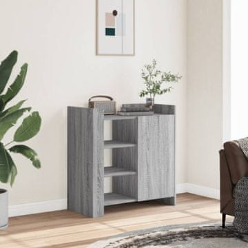 Vidaxl vidaXL Omarica, siva sonoma hrast 73,5x35x75 cm, material na osnovi lesa