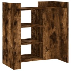 Vidaxl Komoda dimljeni hrast 73,5x35x75 cm inženirski les