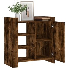 Vidaxl Komoda dimljeni hrast 73,5x35x75 cm inženirski les