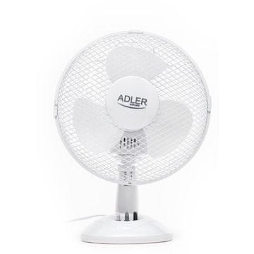 Adler AD 7302 namizni ventilator 23cm, belo