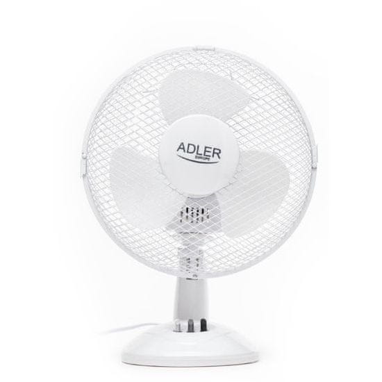 Adler AD 7302 namizni ventilator 23cm, belo