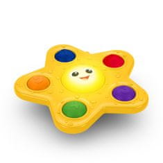 Baby Einstein Aktivna igrača s priseskom Pop &amp; Glow Starfish 6m+