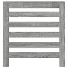 Vidaxl Pokrov za radiator siv sonoma 78x20x82 cm inženirski les