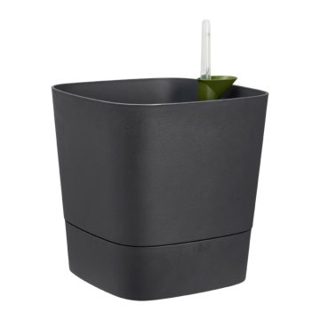 Elho Greensense Aqua Care Kvadratni samooskrbni lonček za sadike - ogleno siva 30 cm
