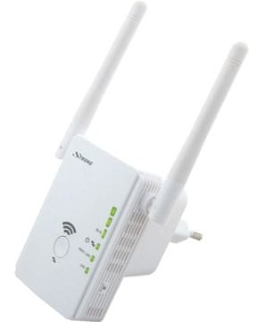 STRONG univerzalni repetitor 300/ standard Wi-Fi 802.11b/g/n/ 300 Mbit/s/ 2,4 GHz/ 2x LAN/ bela