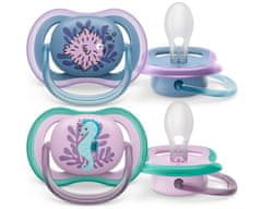 Philips Avent Ultra zračna plenica slika 6-18m deklica (morje), 2 kosa