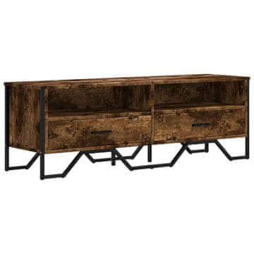 Vidaxl TV omarica dimljeni hrast 122x34x41 cm inženirski les