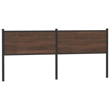 Vidaxl vidaXL Vzglavje postelje rjav hrast 190 cm