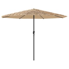 Vidaxl Vrtni senčnik z jeklenim drogom rjav 388x388x248 cm