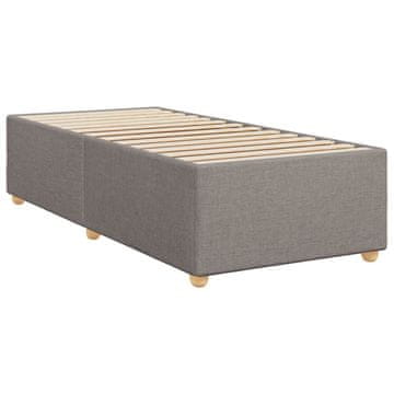 Vidaxl posteljni okvir brez vzmetnice Taupe 90x200cm Tkanina