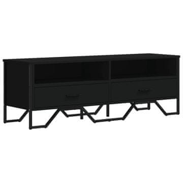 Vidaxl TV omarica črna 122x34x41 cm inženirski les