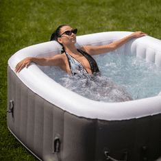 Hot tub EASE.ZONE Square 2-4-sedežna samonapihljiva masažna kad