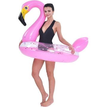 JLeisure Napihljiv plavalni obroč Flamingo 115cm