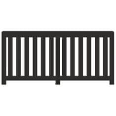 Vidaxl Pokrov za radiator črn 175x20x82 cm inženirski les