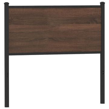 Vidaxl vidaXL Vzglavje postelje iz rjavega hrasta 75 cm