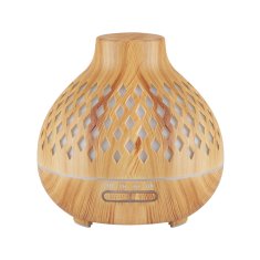 ACTIVESHOP Aroma difuzor vlažilnik spa 10 svetlo les 400 ml + časovnik