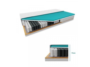 Ljubki dom Kokosova vzmetnica COCO MAXI 19 cm 80 x 200 cm Zaščita vzmetnice: BREZ zaščite vzmetnice