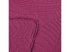 Ljubki dom Vijolična prevleka za posteljo z vzorcem LEAVES Dimenzije: 170 x 210 cm