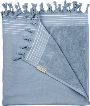Ljubki dom Brisača za plažo WALRA modra 200 x 200 cm